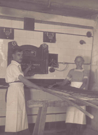 Historisches Foto des alten Baeckerhauses